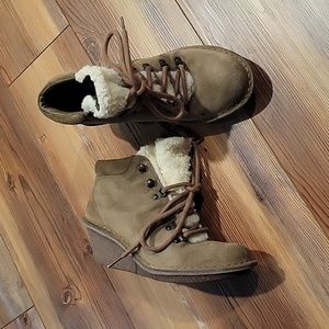 Clarks wedge ankle boots